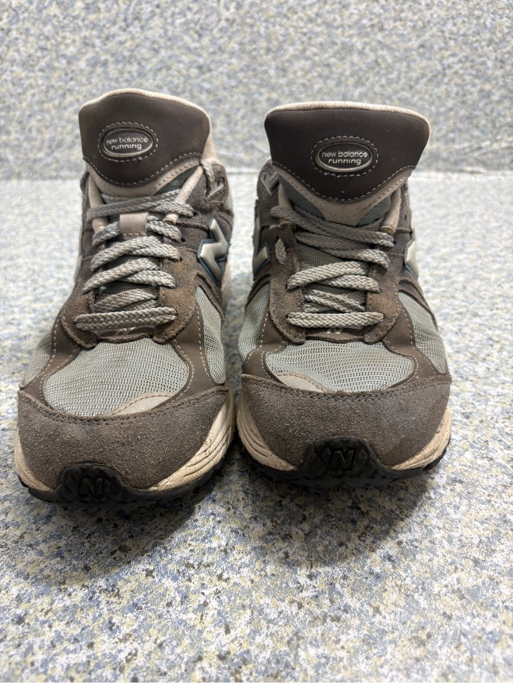 New Balance Men's Brown and Gray Athletic Running Shoes